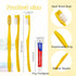 Disposable Toothbrushes with Toothpaste, Pack of 20, Yellow Hollow Toothbrush with 10g Toothpaste Individually Wrapped.