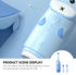 Set 4pcs 2 DOITOOL Electric Toothbrush Blue Replacement Heads Sonic Soft Bristle USB Rechargeable Toothbrush