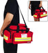 REDCUBE Emergency Bag - First Aid Empty Bags, Professional Multiple Compartment Kit Carrier for Emergency Medical