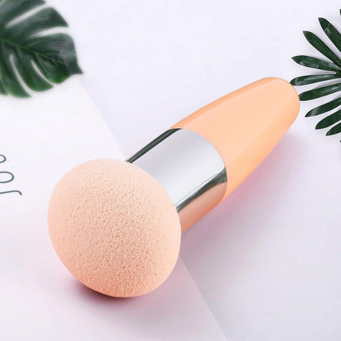 TOROKOM 1Pcs Makeup Sponge Foundation Blender Beauty Cosmetics Puff Sponge Tool with Handle for Foundation Powder,