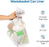 ProCure 7-10 Gallon Clear Garbage Can Liners, 100 Count, High Density, Lightweight, for Office, Home