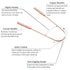 Gaia Guy Copper Tongue Scraper, 2 Pack with Metal Case, Plastic Free Tongue Cleaners for Adults