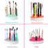 Silicone Makeup Brush Holder, Cosmetic Organizer, Pen Holder for Desk, Beauty Tool, Brushes, Scissors (Blue)