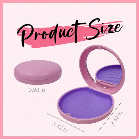 2 Pack Aligner Case with Mirror, Convenient Retainer Case for Invisalign, Night Guards, Mouth Guards