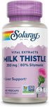 SOLARAY Milk Thistle Seed Extract 350 mg, 60 VegCaps, Vegan, 60 Servings, 80% Silymarin