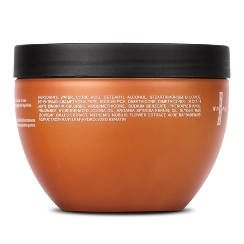 Nuspa Argan Oil Hair Mask, Deep Conditioner for Dry Damaged Hair with Organic Jojoba Oil, Aloe Vera, Collagen