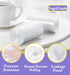 3 Gallon 80pcs+10pcs Small Clear Trash Bags - Strong Plastic Garbage Bags for Bathroom Trash Can Liners