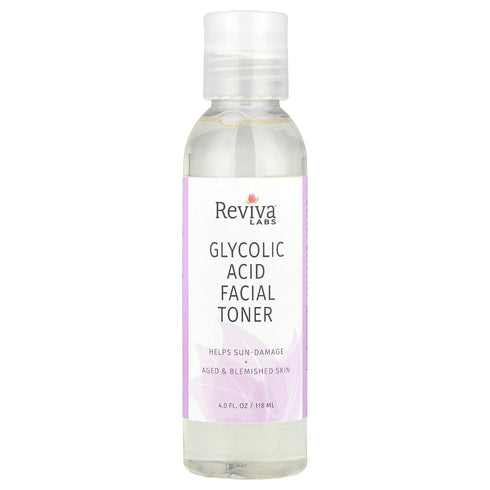 Reviva Labs Glycolic Acid Facial Toner, 4 Ounce
