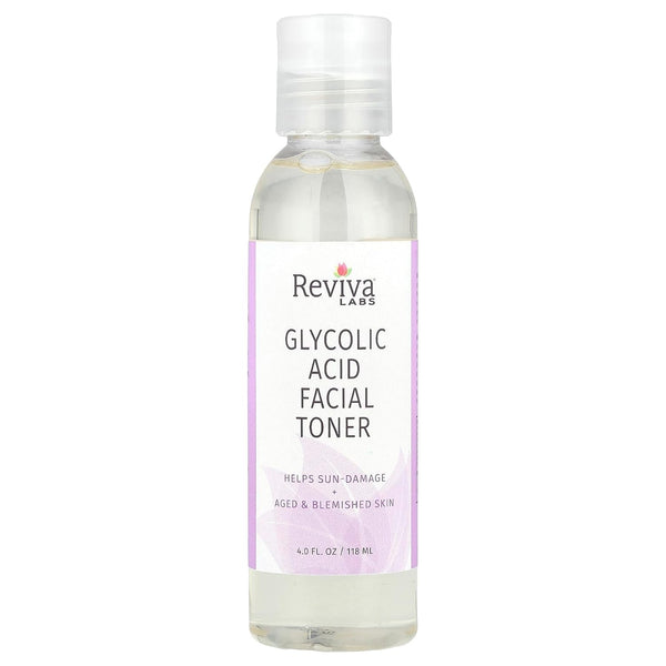 Reviva Labs Glycolic Acid Facial Toner, 4 Ounce
