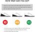 CALTO Half Elevator Insole for Men - 1/2 Inch Height Increase Taller Heel Lift Insert (2 Pack), Black