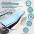 12 Pack 20x20cm/8”x8” Large Microfiber Cleaning Cloth for Eyeglasses Luxury Suede Glass Cleaning Cloth Glasses Cleaner for Eye Glass Lens Cleaning Gentle and Lint-Free