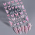 5D Aurora Butterfly Nail Stickers for Women, Cartoon Butterfly Nail Art Decals for Nail Designs
