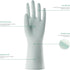 COOLJOB Small Reusable Rubber Dishwashing Gloves, Non-Slip Grippy Long Kitchen & Bathroom Gloves, Mint Green, 1 Pair