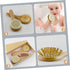 PERSELOSO Infant Soft Wooden Hair Comb for Gentle Scalp Grooming for Newborn Hair Care and Bath Time