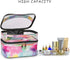 Cosmetic Bag Makeup Bag, Travel Cosmetic Bags for Women, Portable Waterproof Foldable Makeup Cases (Tie-Dye)