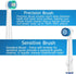 Replacement Heads for Oral B Braun Toothbrushes Electric - 16 Pack Professional Precision & Sensitive Brush Heads
