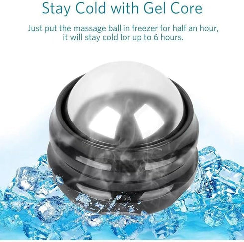 Stainless Steel Handheld Massage Ball - Versatile Cold and Hot Compress