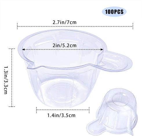 yuntop 200 Pack 40ml Disposable Urine Cups, Collect Urine Specimen Cups, Plastic Urine Collection Cups for Pregnancy