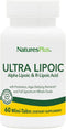 Ultra Lipoic Natures Plus - 60 Bi-Layered Mini-Tabs, Supports Free Radical Defenses, Gluten Free, 30 Servings