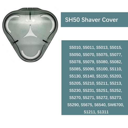 SH50 S5000 Shaver Head Cover, Compatible with Philips SH50 Series 5000, Includes 1Pack Cleaning Brush