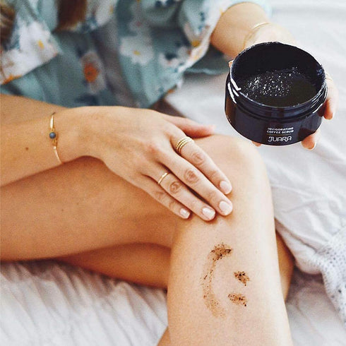 JUARA Invigorating Coffee Scrub - Hydrating Polish, Chocolate Espresso Scent, 8 oz, Cruelty Free