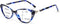 MARE AZZURO Progressive Blue Light Blocking Reading Glasses, Multifocus Readers 0-4.0 (Blue, 250)