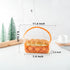 Roppolo 50 7.9 Inch Packaging pcs Large Clear Bread Plastic Bags with Handle, Sealing Zipper Loaf with Basket Pattern