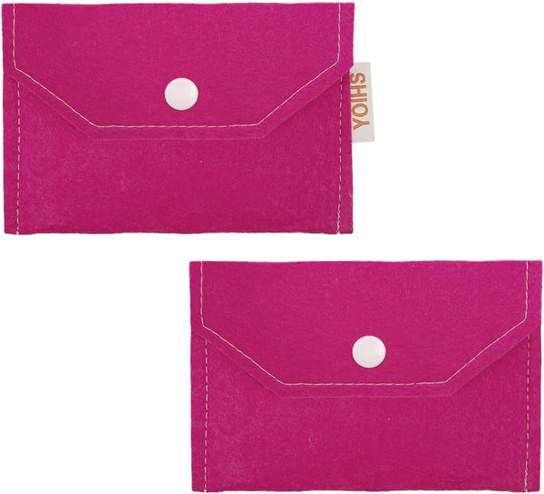 YOIHS 2 Pack Birth Control Pill Holder - 4.7" x 3.3" Privacy Pouch