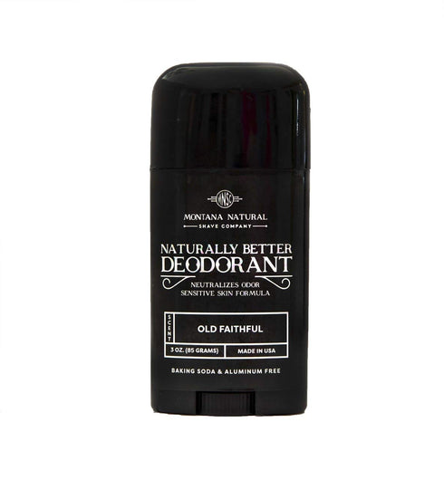 MNSC Old Faithful Deodorant - Magnesium & Activated Charcoal, Sensitive Skin Formula, Aluminum-Free, Plant-Derived
