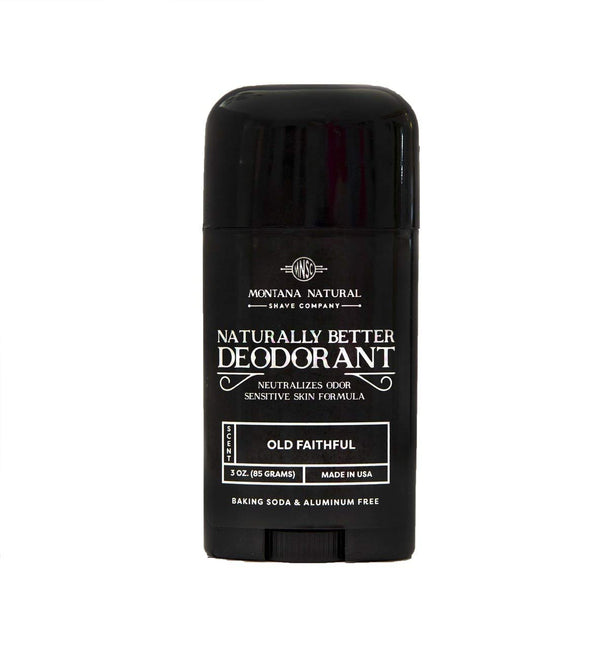 MNSC Old Faithful Deodorant - Magnesium & Activated Charcoal, Sensitive Skin Formula, Aluminum-Free, Plant-Derived