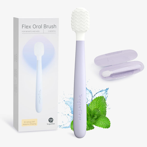 Kids Tongue Scraper, Infant & Newborn Oral Cleaner, Toddler Toothbrush for Mouth and Gum Cleaning