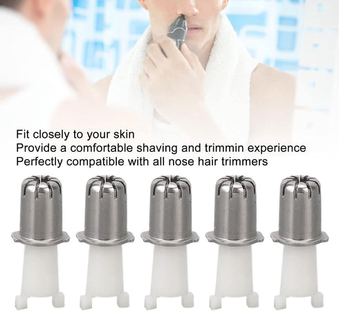 Nose Trimmer Replacement Blades, 10pcs Universal Replacement Heads for Nose Hair Trimmer Clipper