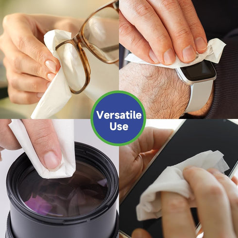 VisClear 200 Counts, Packed, Eyeglass Cleaner Wipes, Ocean scented,No Scratches and Safe for Prescription Lens Wipes