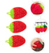 UPKOCH 3Pcs Fun Strawberry Shape Dish Scrubber - Super Soft Absorbent Dish Sponges for Washing Dishes
