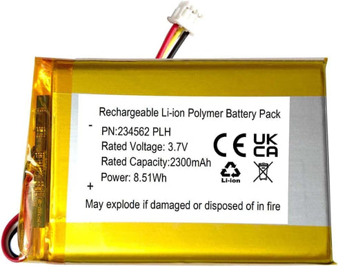 XINLANTECH 2300mAh Battery Replacement for HelloBaby HB6351 /HB50 / HB40 Video Baby Monitor