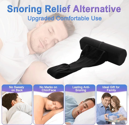 Snoring Pillows Side Sleep Anti Snore Back Sleeping Position Side Sleeper Pillow for Snoring Relief Stopper Belt