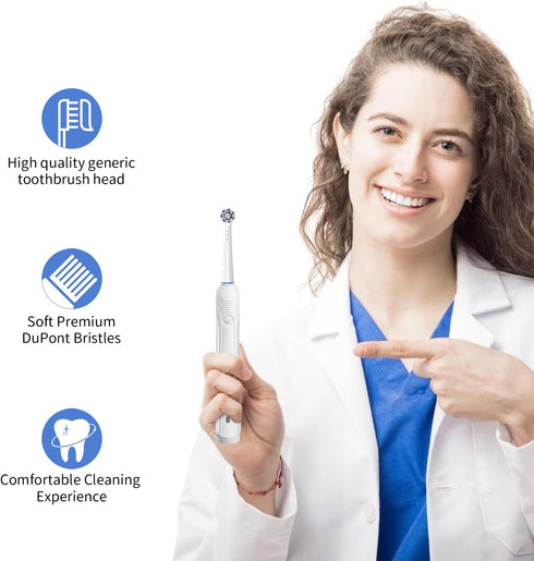 Replacement Toothbrush Heads for Oral B Braun - 16 Pack Professional Electric Toothbrush Heads, Compatible with Oral-B