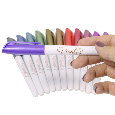 Vanli’s Temporary Tattoo Markers – Body Markers for Adults & Teens, 10 Waterproof Tattoos and 30 Stencil Papers Included