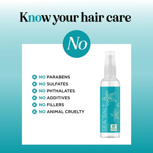 Volumizing Sea Salt Spray for Hair - Texturizing Beach Waves & Curl Activator Mist - Non Sticky Styling Spray with