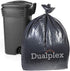 Dualplex 45 Gallon Black Trash Bags, 1.5 Mil, 50 Bags Per Case, 40" X 46"