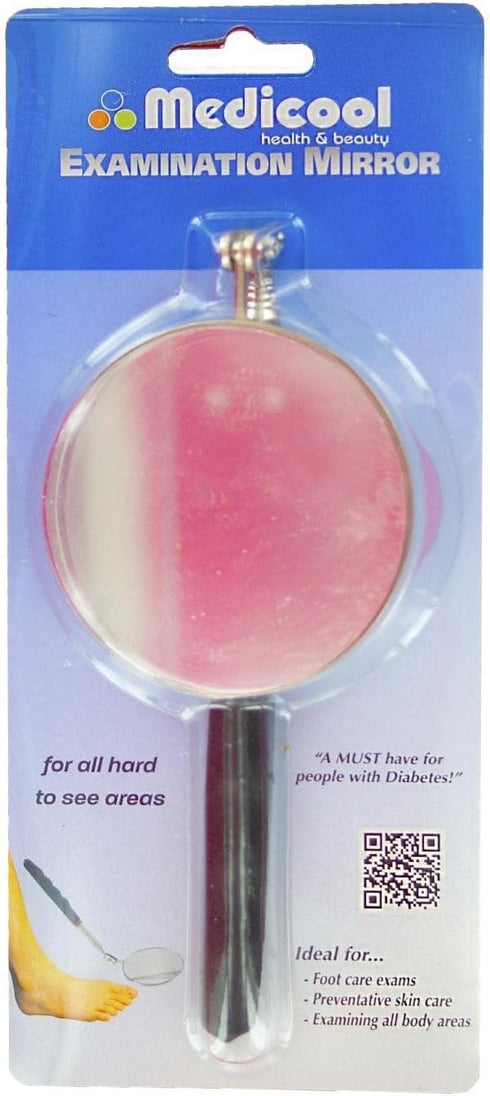 Mirror-1 Medicool Diabetic Foot Inspection Mirror for Preventative Skin Care and Foot Exams |