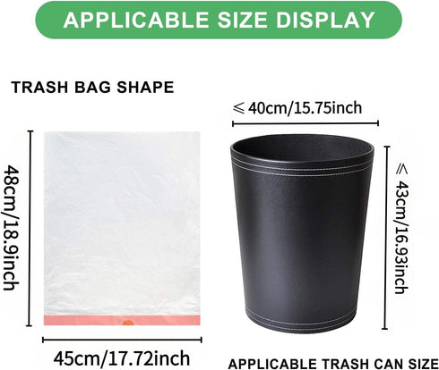 Magesh 3 125 Count 12 Gallon Trash Bag Drawstring - White Small Mini Garbage Bags For Bathroom Can Liter Unscented