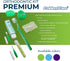 Orthodontic Oral Care Kit for Braces, Includes Toothbrush, Dental Floss, Wax, and Travel Case (Green)