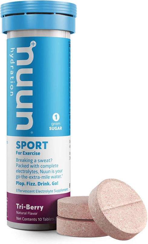 Nuun Active: Tri-Berry Electrolyte Enhanced Drink Tablets, 6-Pack of 10 Tablets