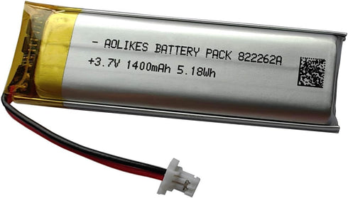 AOLIKES 3.7v 1400mAh Battery Replacement for Sena 50R, 50R-01 Motorcycle Bluetooth Headset, SP76 (NOT for 50R 3-Button)