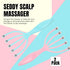 Seddy Scalp Massager, Portable Hand Held SPA Head, Neck, & Body Massager for Deep Relaxation & Stress Reduction- Stimulates Blood Circulation in The Head to Promote Hair Growth. (2 Pack) (Blue)(Pink)