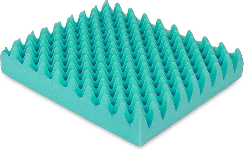 Convoluted Egg Crate Foam Chair Cushion, Seat Cushion for Car, Office, Wheelchair to Relieve Back Pain, Memory Foam