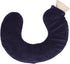 Jauarta U Shaped Hot Water Bottle Warm Neck Soft Rubber Hot Water Bag with Detachable Cloth Cover (Navy Blue)
