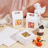 28 Pcs White Paper Gift Bags with Transparent Window - Reusable Flower Bouquet Bags with Handles for Mothers Day,