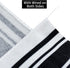 TONIFUL 2.5 Inch Black and White Striped Wired Edge Ribbon, 6 Yds, for Gift Wrapping, Wreath Bows, Crafts